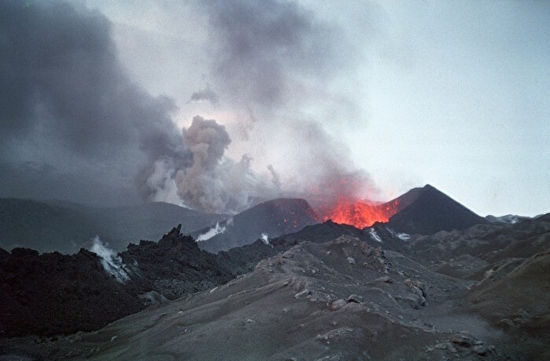Извержение Ключевского вулкана началось на Камчатке