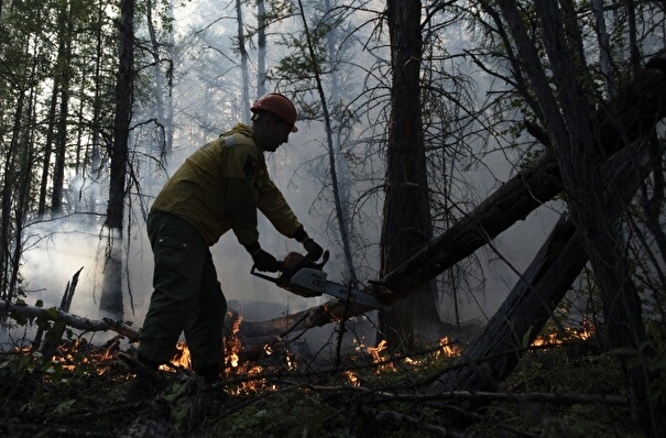Более 10 лесных пожаров на площади 2,5 тыс. га тушат в ХМАО
