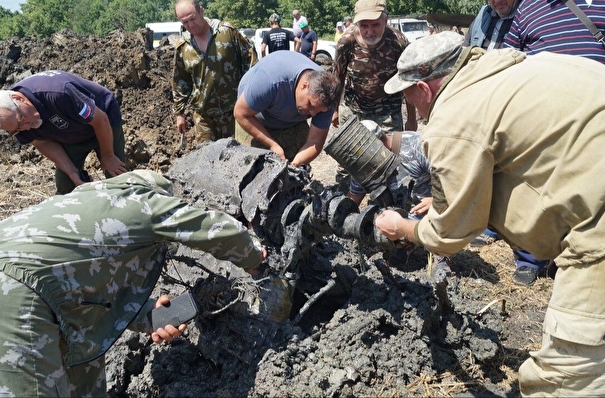 Фюзеляж и мотор штурмовика Ил-2, потерпевшего крушение во время войны, обнаружили на Кубани