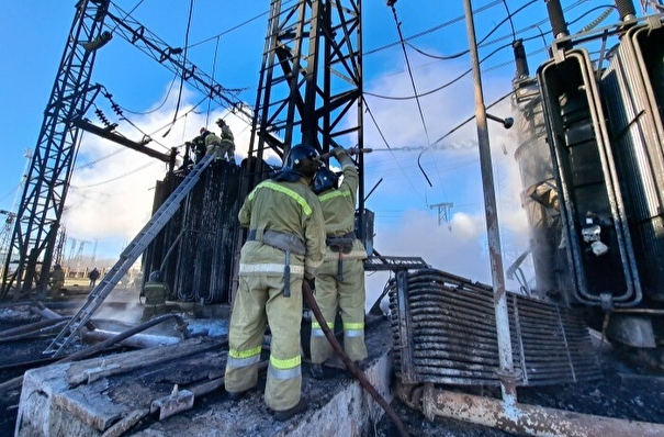 Пожар на электростанции под Калугой мог начаться из-за удара молнии - губернатор