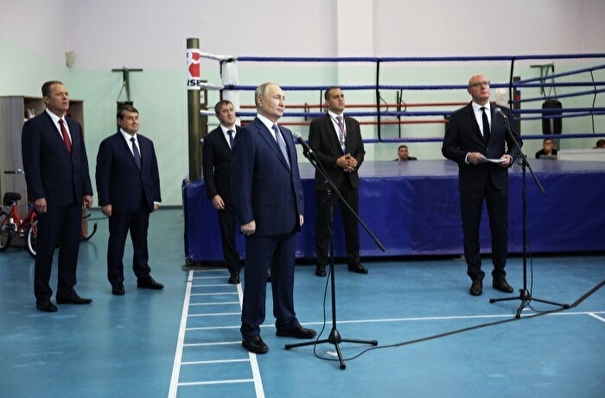Путин по видеосвязи открыл спорткомплекс в калужском Балабаново