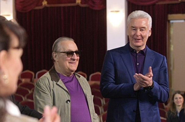 Собянин и Хазанов открыли Театр Эстрады в Москве после комплексной реставрации