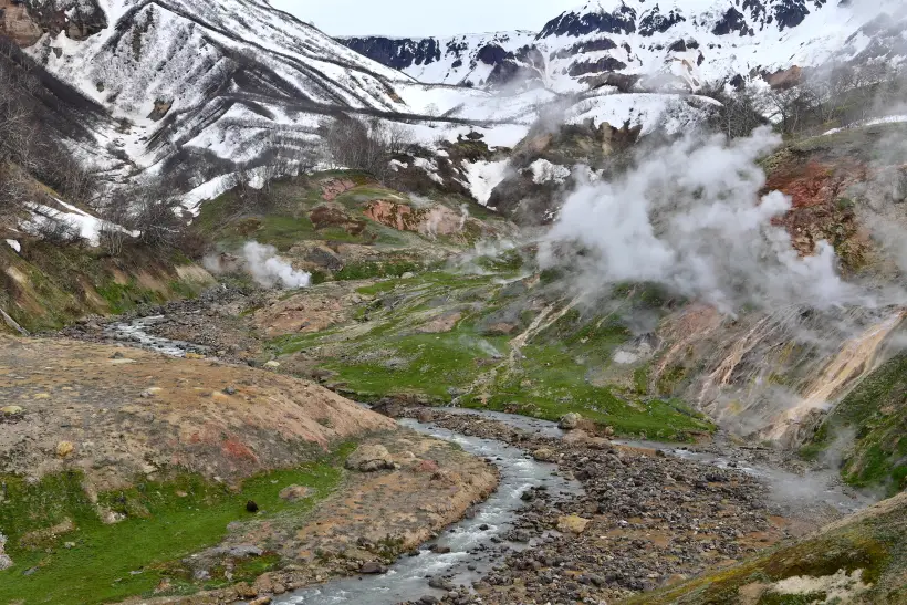Стоимость посещения Долины гейзеров на Камчатке превысила 100 тысяч рублей. Фото. Долина гейзеров в Камчатском крае. © РИА Новости. Алексей Майшев