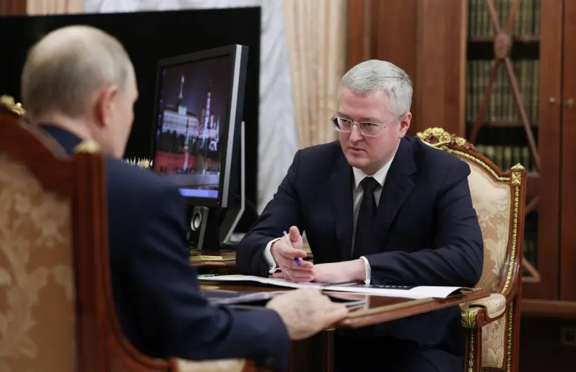 Путин поддержал выдвижение Солодова на выборах главы Камчатского края в сентябре. Фото. © РИА Новости. Михаил Метцель