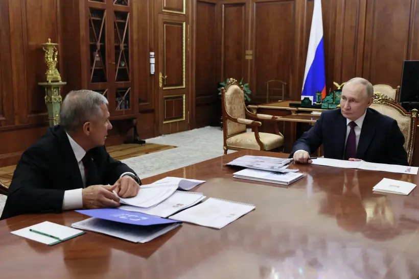 Путин: в Татарстане благожелательно относятся к представителям всех конфессий. Фото. © РИА Новости. Михаил Метцель