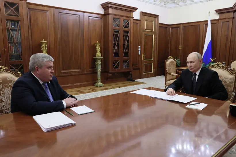 Путин назначил Александра Дронова врио губернатора Новгородской области . Фото. © РИА Новости. Михаил Метцель