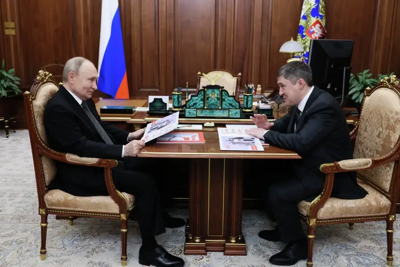 Путин поддержал решение губернатора Пермского края переизбираться на новый срок. Фото. © РИА Новости. Михаил Метцель