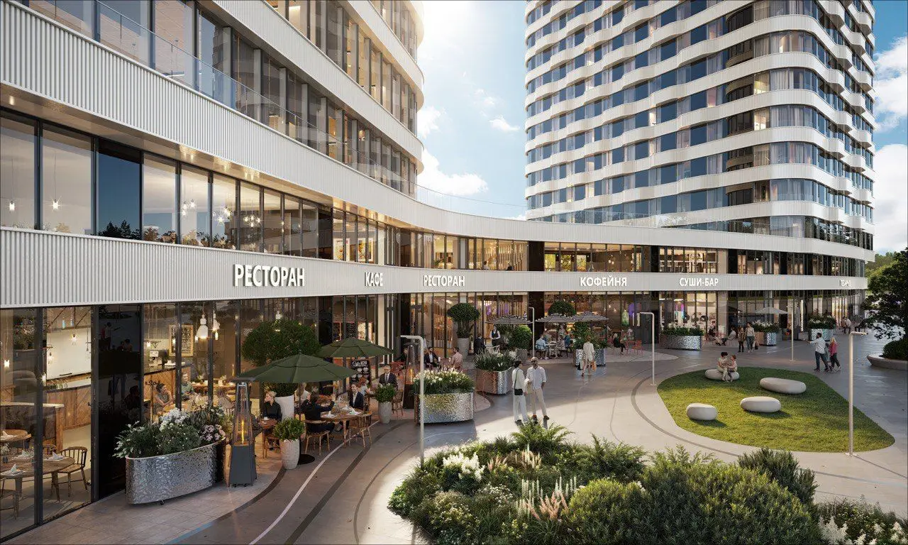 Гастрономический аналог Нового Арбата появится Ново-Переделкино. Фото. © Рендер предоставлен пресс-службой Группы Родина