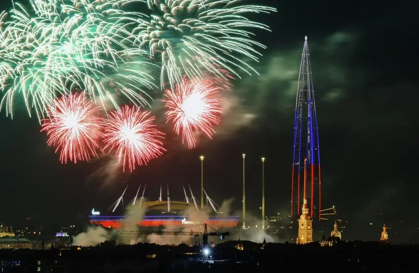 Праздничные салюты в честь 80-летней годовщины со дня Победы пройдут в России. Фото. © РИА Новости. Артем Пряхин