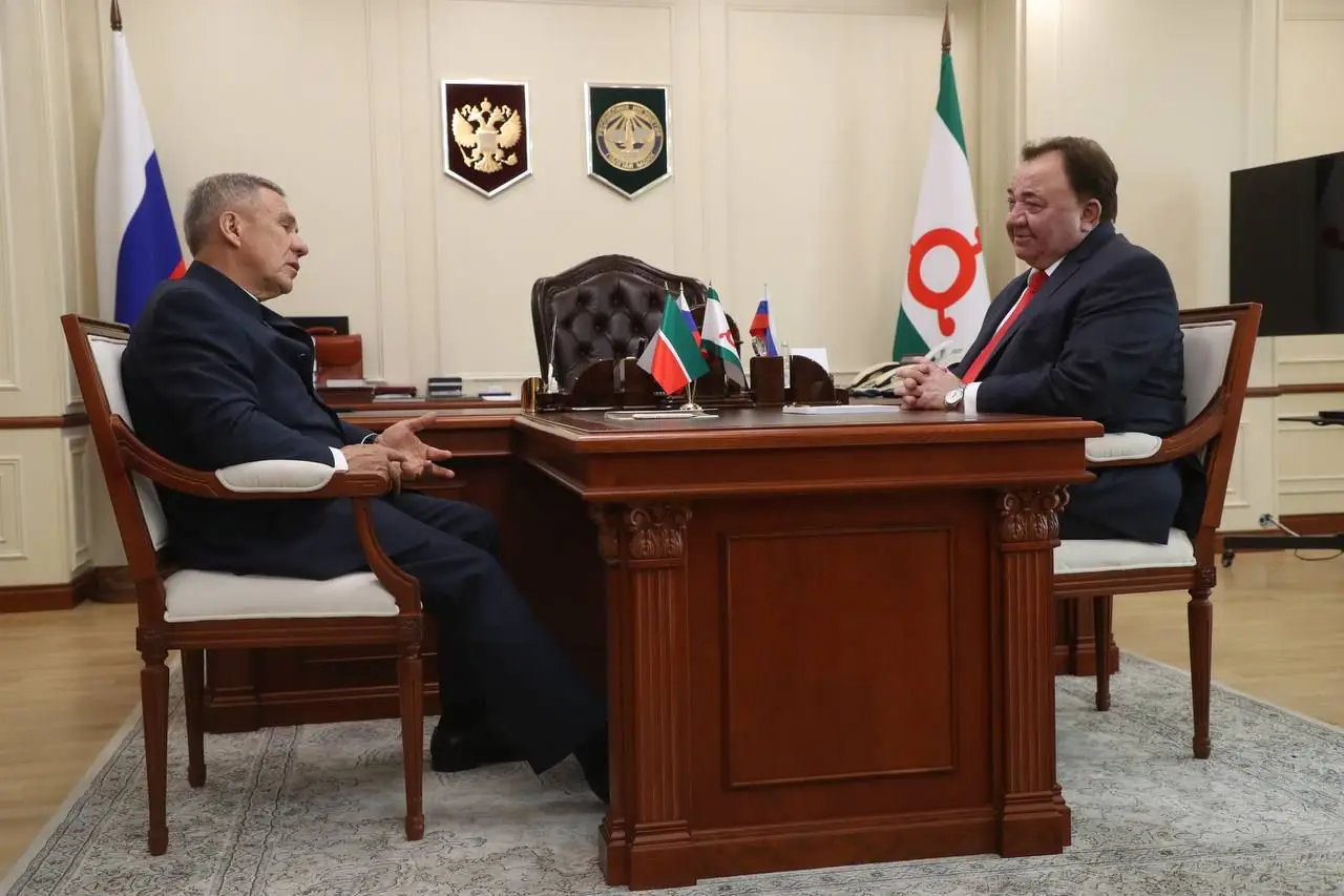 Ингушетия и Татарстан будут укреплять торгово-экономических связи. Фото. © Фото пресс-службы главы Ингушетии. Юсуп Ханиев