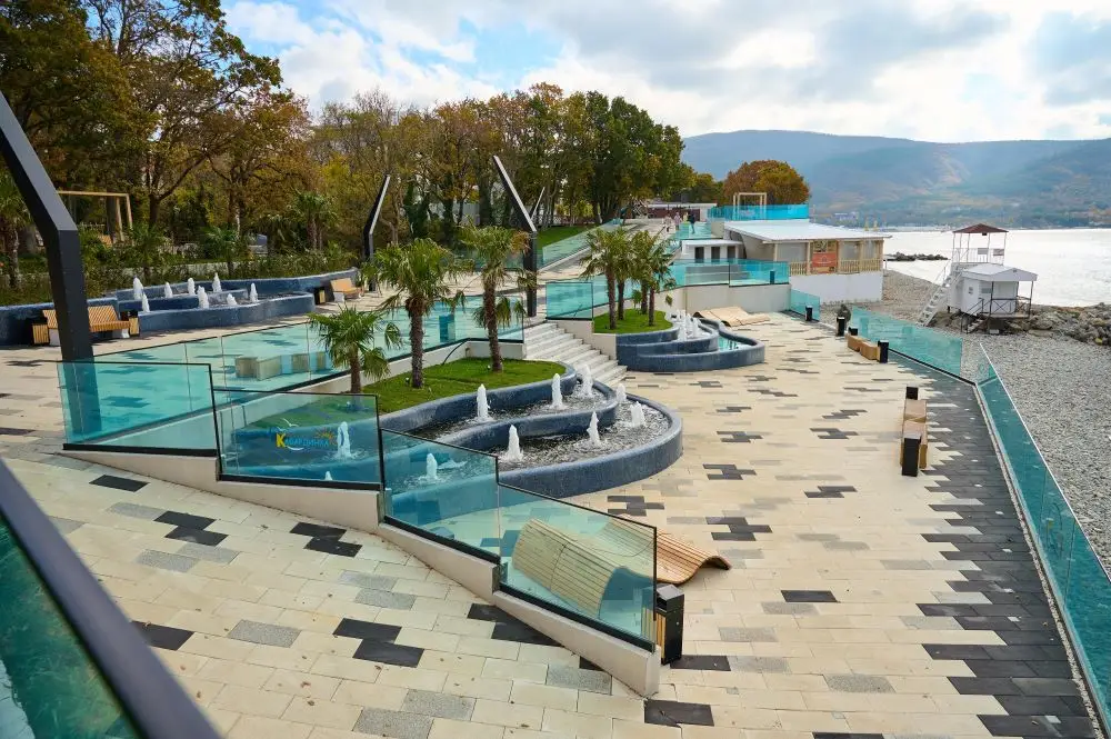 Территория новой набережной в Геленджике (село Кабардинка). © Пресс-служба администрации города-курорта Геленджик 