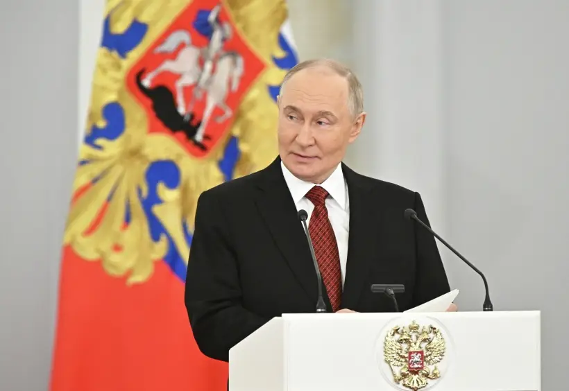 Путин: РФ, отвечая на сложные вызовы, думает о будущем. Фото. © РИА Новости. Сергей Бобылев