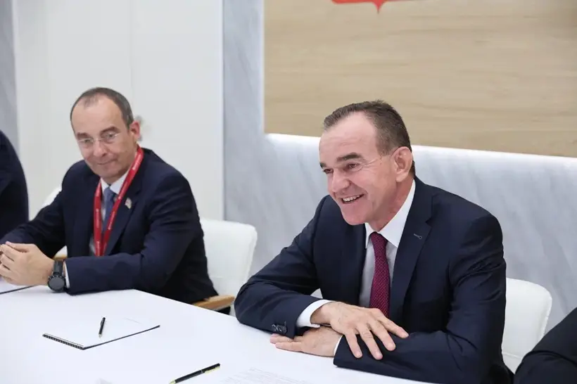 Краснодарский край во второй день ПМЭФ-2025 подписал соглашения на 250 млрд рублей. Фото. © Пресс-служба администрации Краснодарского края. Кристина Ковалева