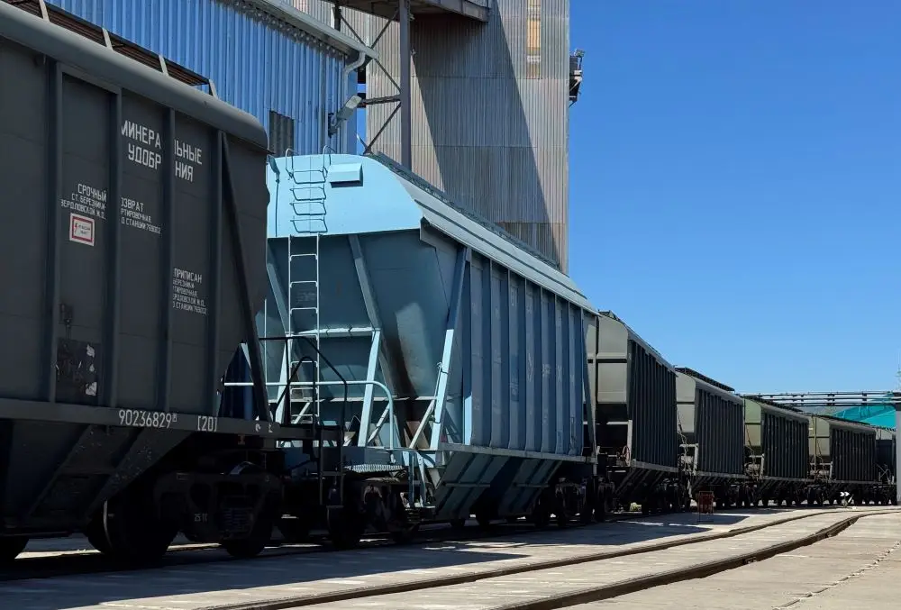 Балкерный терминал в Туапсе в I полугодии увеличил перевалку удобрений на 31%. Фото. © Пресс-служба Туапсинского балкерного терминала. Анна Клюкина