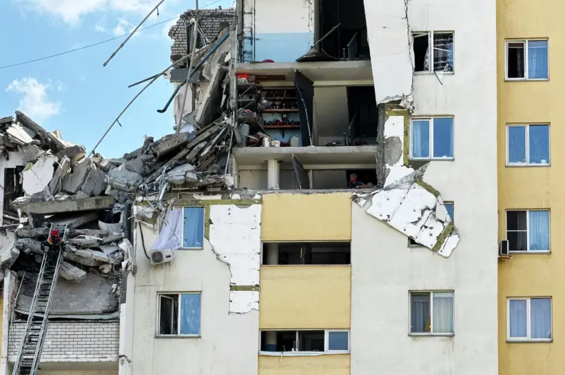 Режим ЧС объявлен в Саратовской области из-за взрыва газа в жилом доме. Фото. © РИА Новости. Ирина Фенина