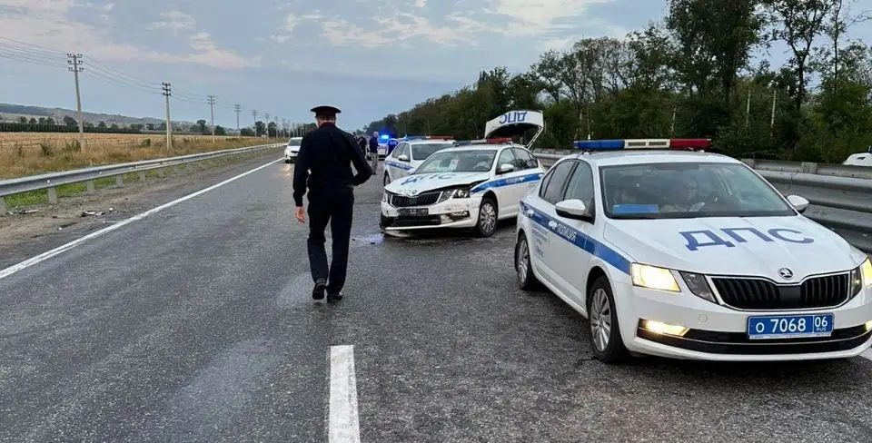 Два человека погибли и шестеро пострадали в ходе оформления ДТП в Ингушетии. Фото. © МВД по Республике Ингушетия. Ахмед Гадаборшев
