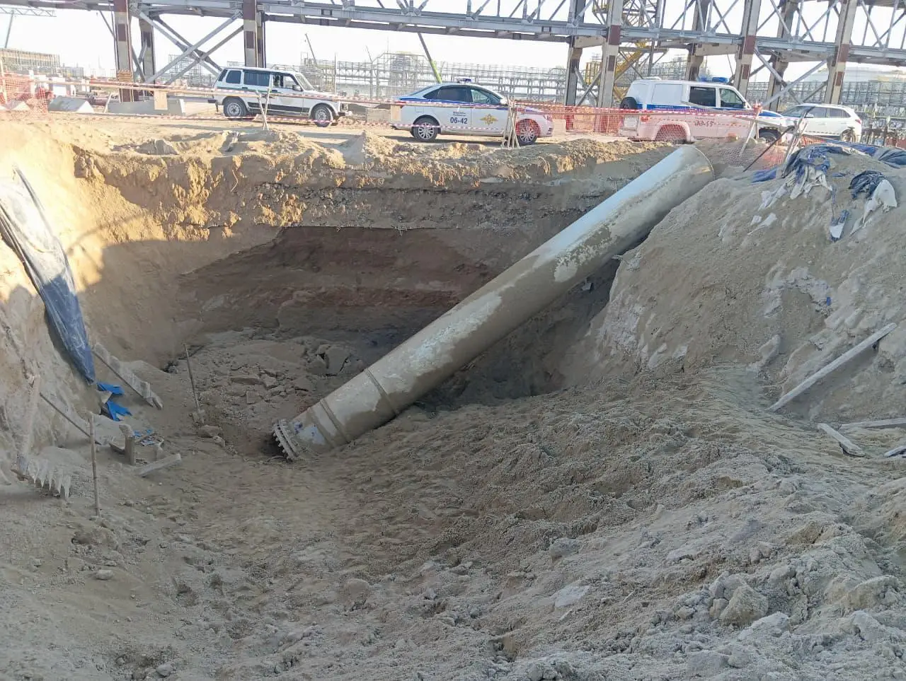 Рабочий погиб при испытаниях трубопровода на Амурском ГХК