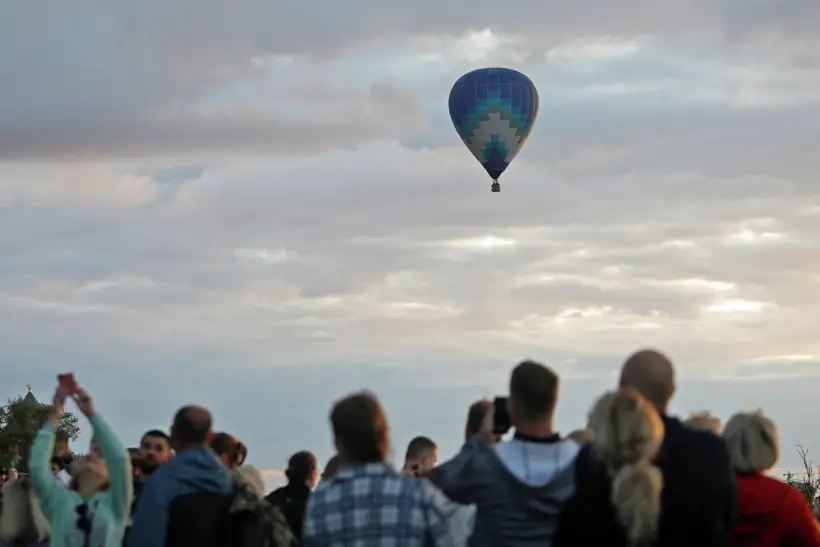 Фестиваль воздухоплавания впервые проходит в псковском Изборске. Фото. © РИА Новости. Анастасия Макарычева