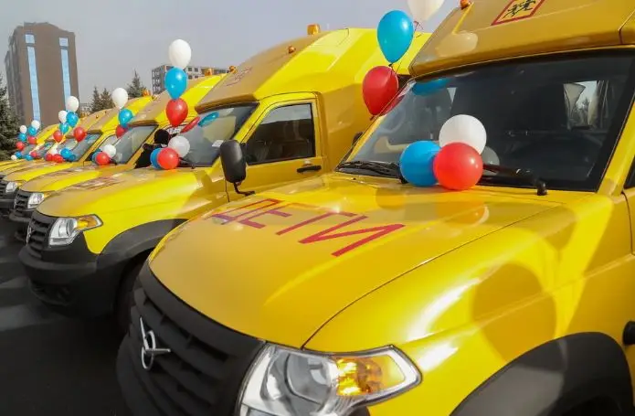 Полтора десятка автобусов для школ поступили в Ингушетию. Фото. © Пресс-служба главы Ингушетии. Юсуп Ханиев