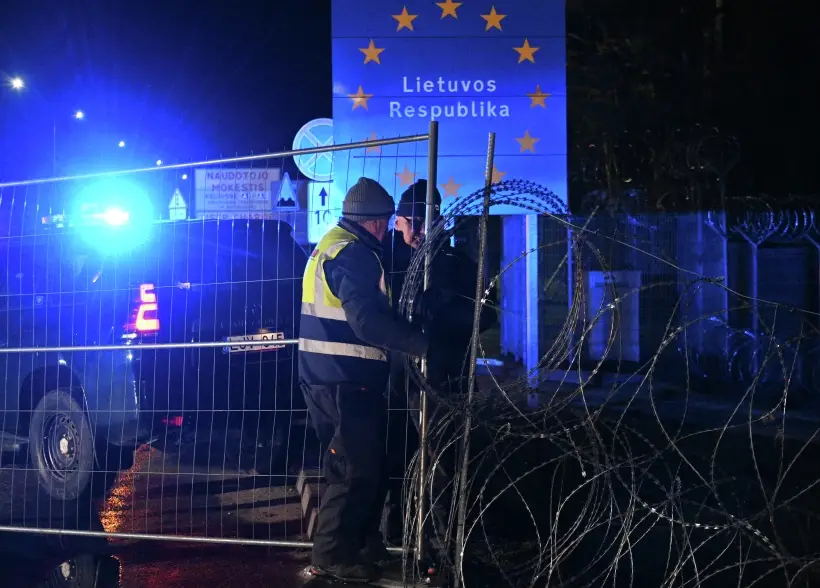 Литва периодически закрывает пункты пропуска на границе с Белоруссией. Фото