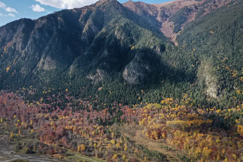 Ряд турмаршрутов снова закрыли в Тебердинском нацпарке КЧР из-за непогоды. Фото. Тебердинский нацпарк в Карачаево-Черкесии. © РИА Новости. Денис Абрамов