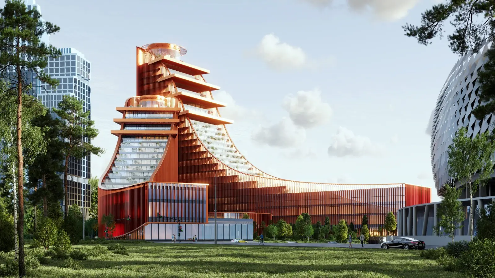 Утверждена архитектурная концепция делового кластера в Перми. Фото. © Пресс-служба ГК 