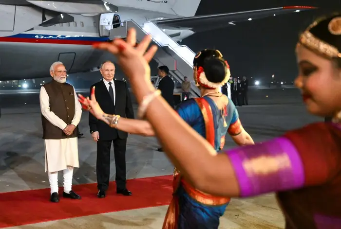 Путин прибыл в Индию с государственным визитом. Фото. © РИА Новости. Григорий Сысоев