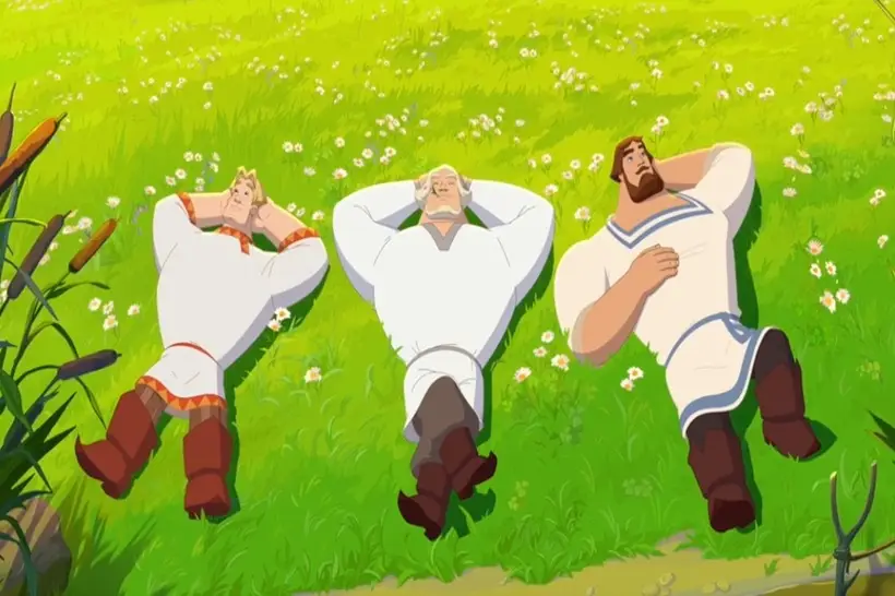 Кадр из мультфильма "Три богатыря и свет клином" (2025, реж. Д.Шмидт). Фото