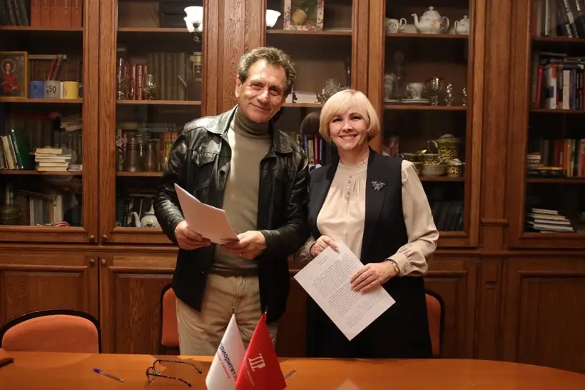 Соглашение о сотрудничестве подписали БГПУ и щукинский театральный институт. Фото. © Пресс-служба БГПУ. Дарья Дедок