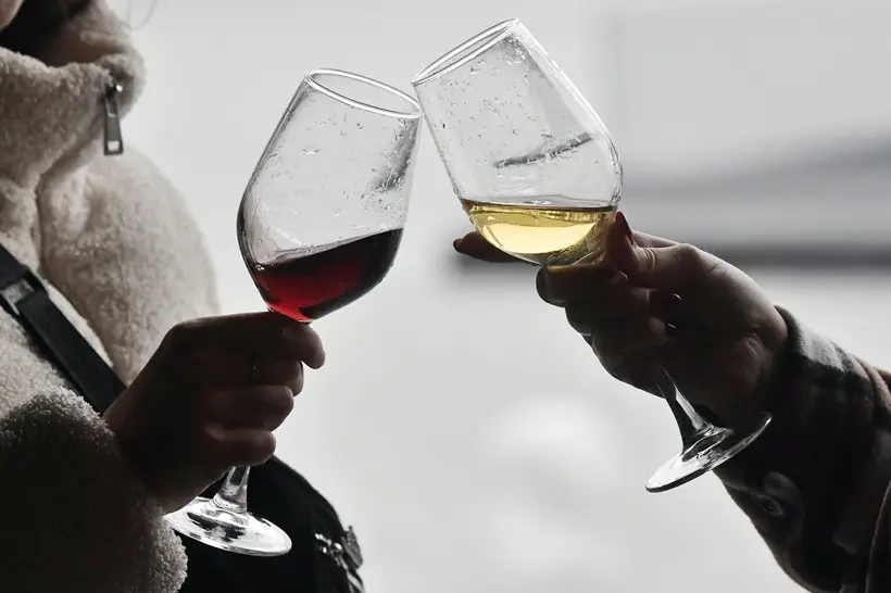 вино в бокалах. Фото