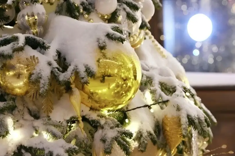 Первоначально елки украшали на улицах, уже потом появилась традиция украшать елку дома. Фото