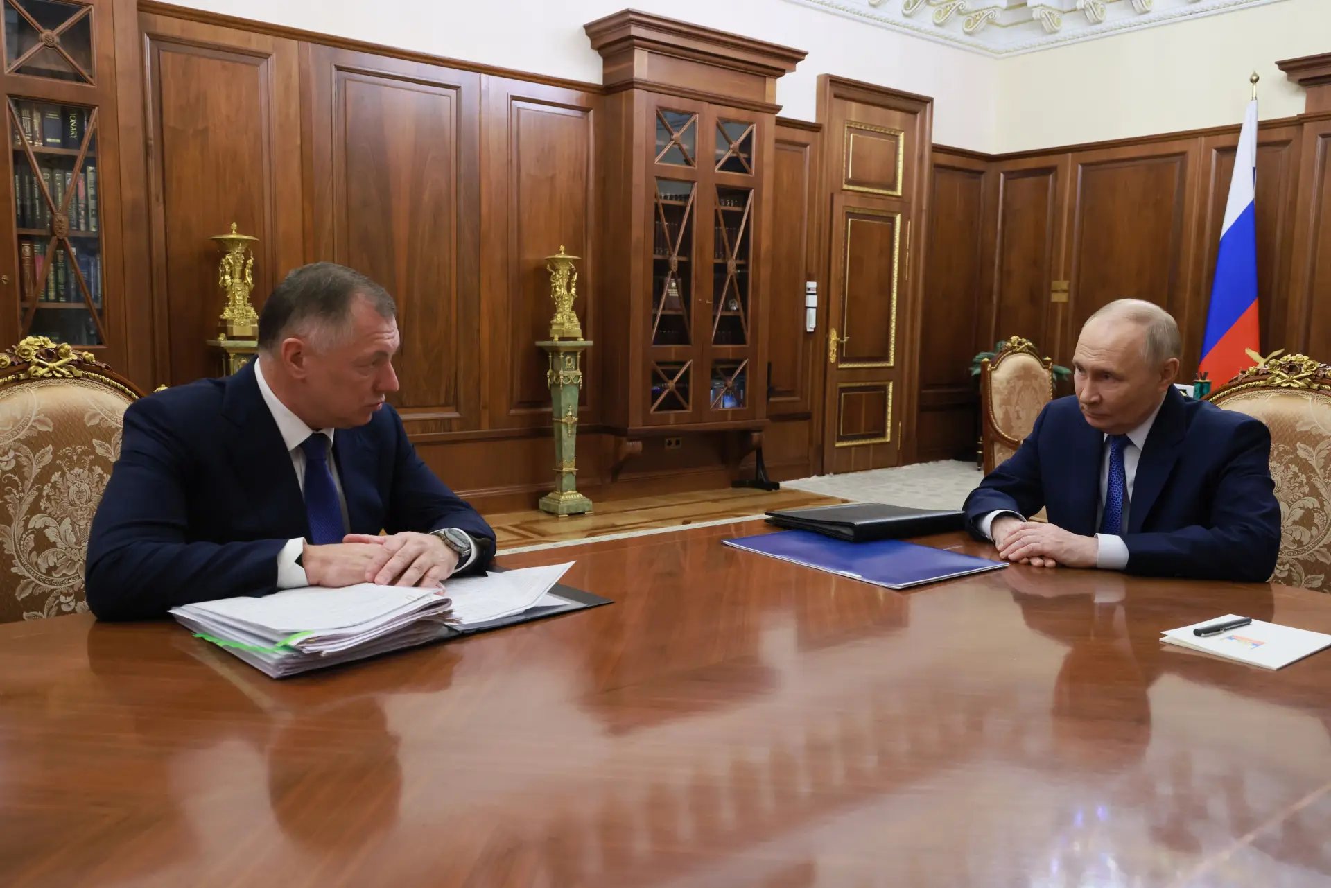 Хуснуллин доложил Путину о снижении смертности на дорогах. Фото. © РИА Новости. Михаил Метцель