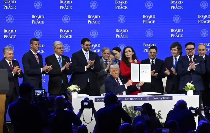 Церемония учреждения Совета мира состоялась накануне в Давосе. Фото