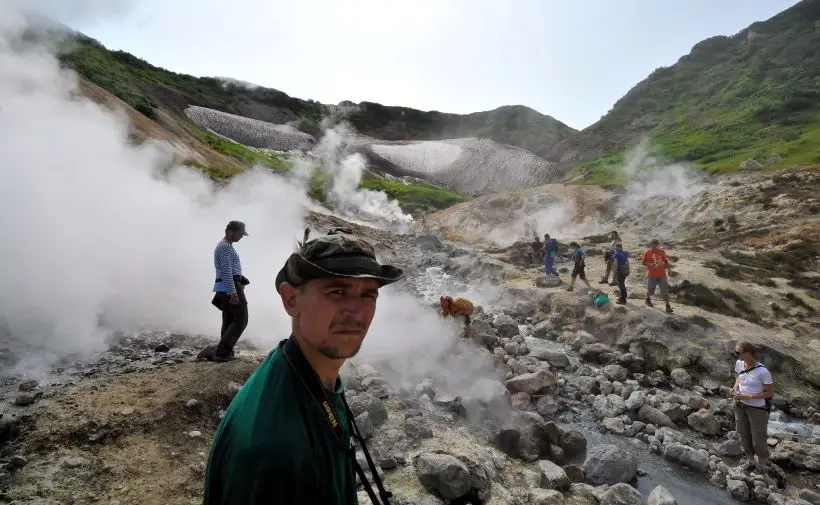 Сибирские ученые нашли источник, нагревающий Мутновское геотермальное поле на Камчатке. Фото. © РИА Новости Алексей Куденко