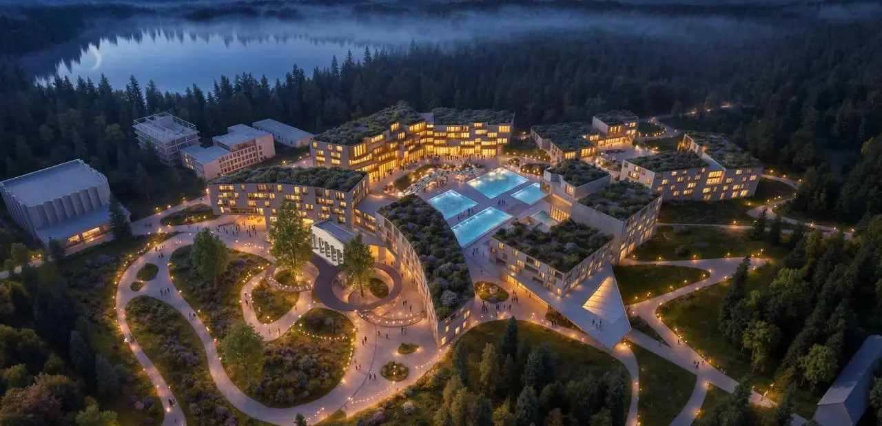 Итальянский архитектор разработал проект реконструкции грязелечебницы в Нальчике. Фото. ©Рендер Института развития города 