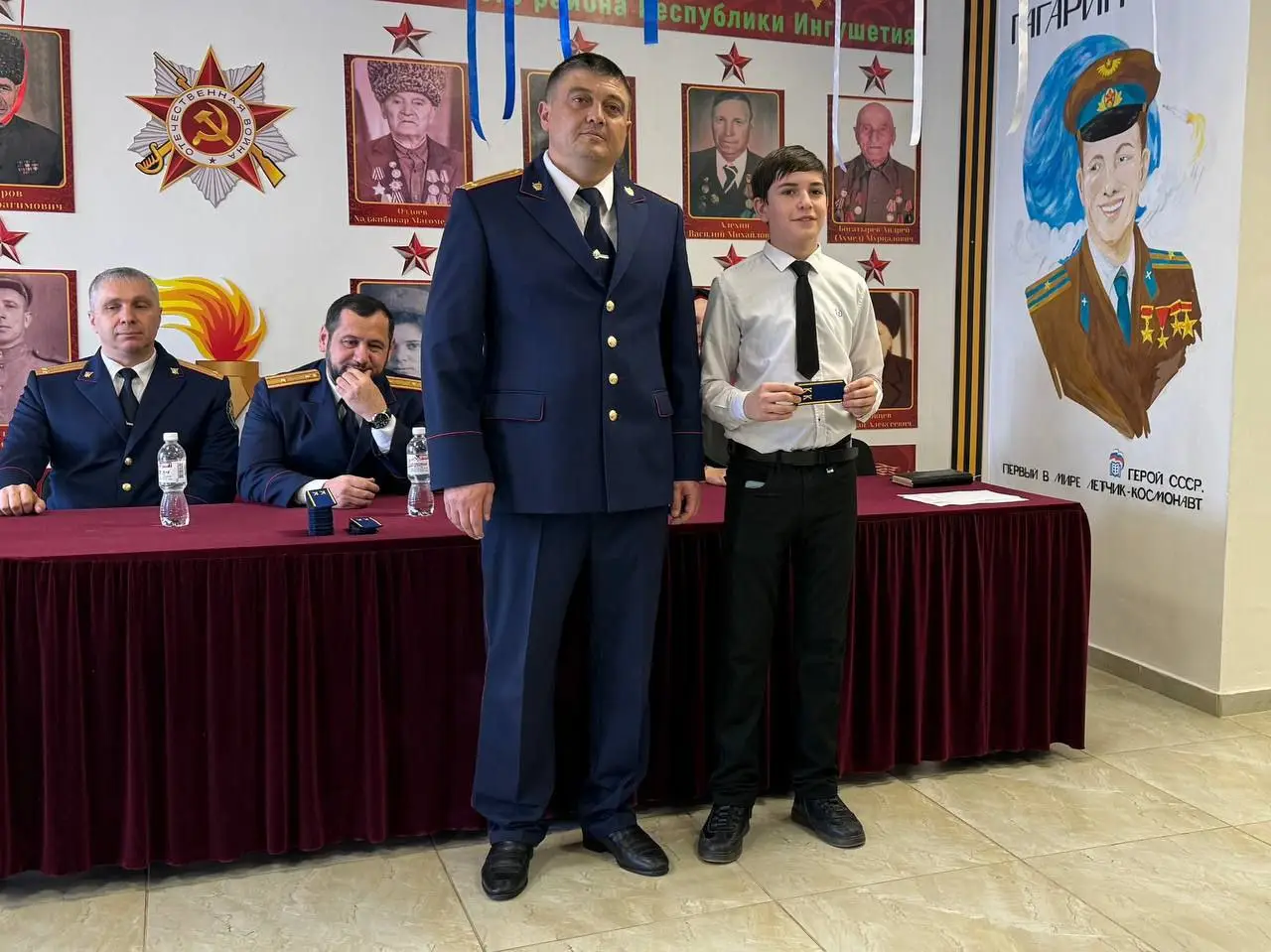 Два кадетских класса СКР открыли в ингушском селе. Фото. © Пресс-служба СУСКР по Ингушетии. Зарема Цечоева