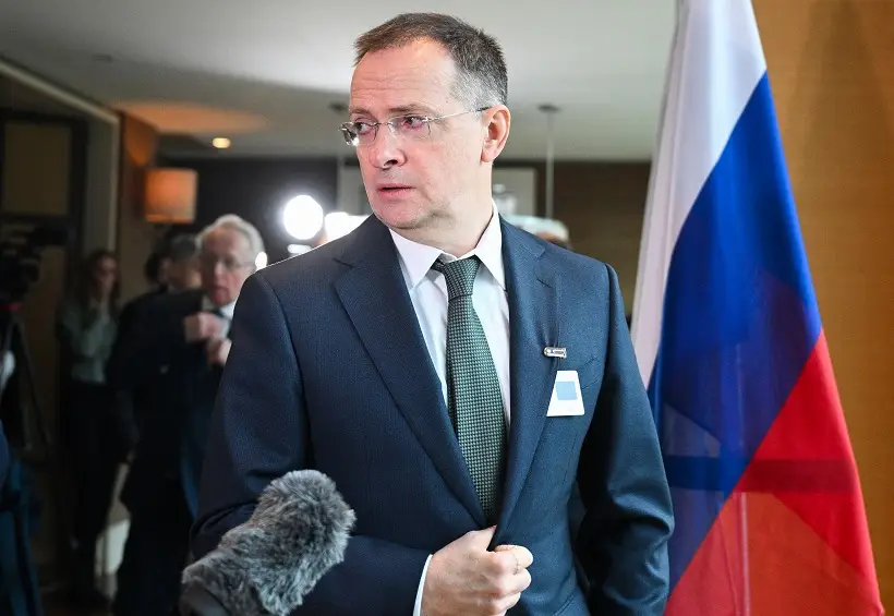 Глава российской переговорной делегации Владимир Мединский назвал переговоры по украинскому урегулированию в Женеве тяжелыми. Фото