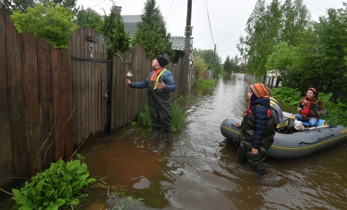 Из-за разлива реки в Рузе затоплены около 60 приусадебных участков и домов