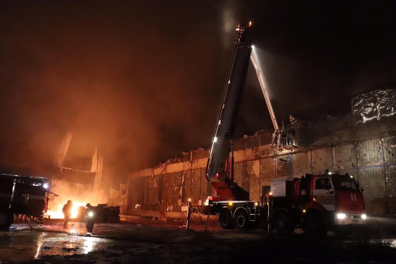 Пожар на трубном заводе в Рязани ликвидирован