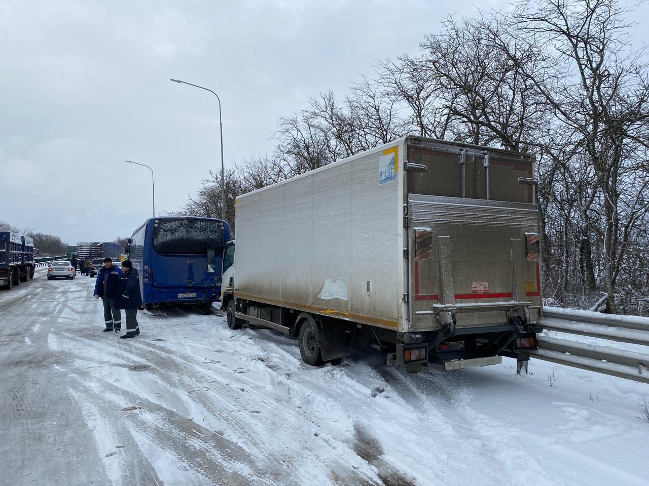 Неблагоприятные погодные условия стали причиной массового ДТП на Кубани – МВД
