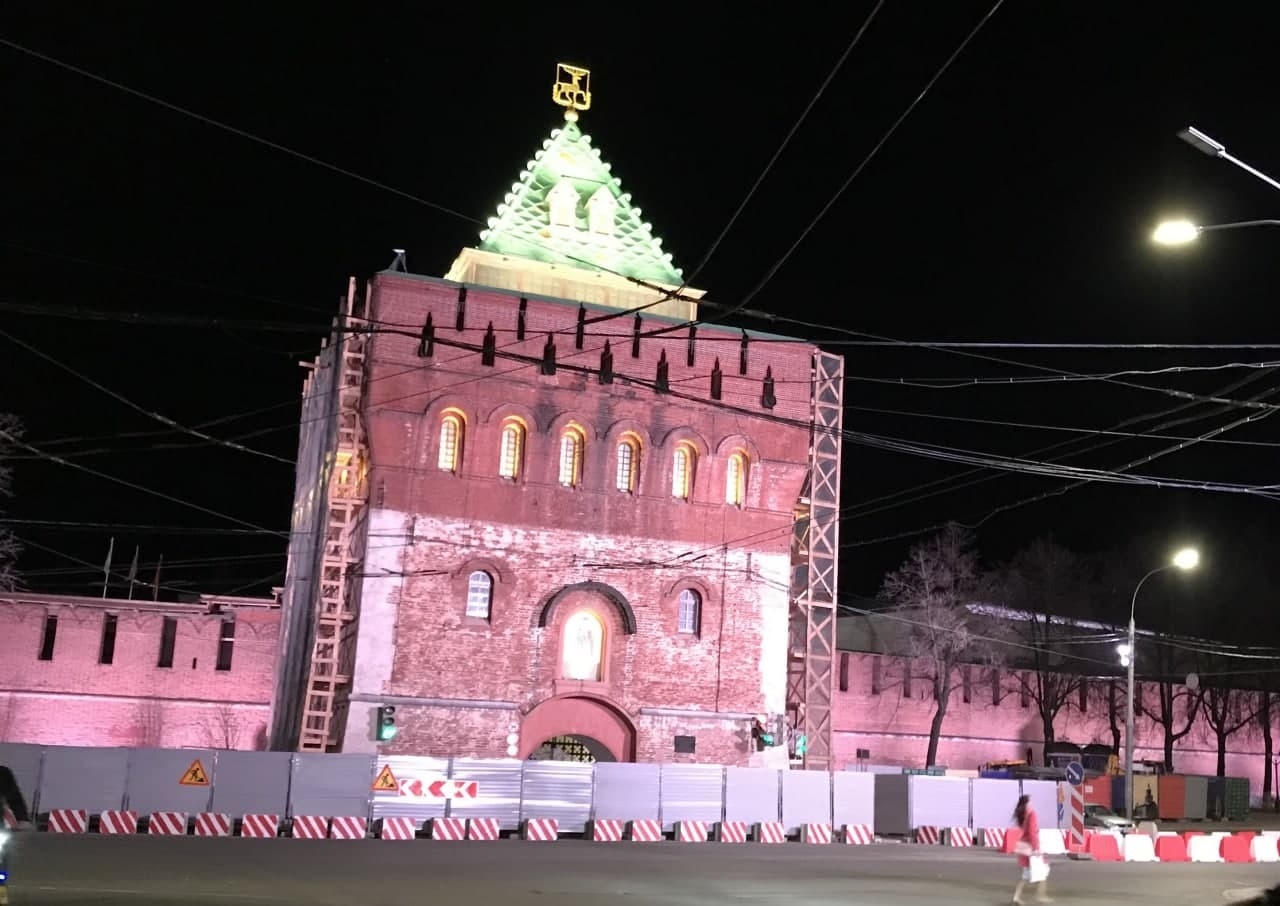 Нижегородский кремль закрывается для прогулок и экскурсий до августа