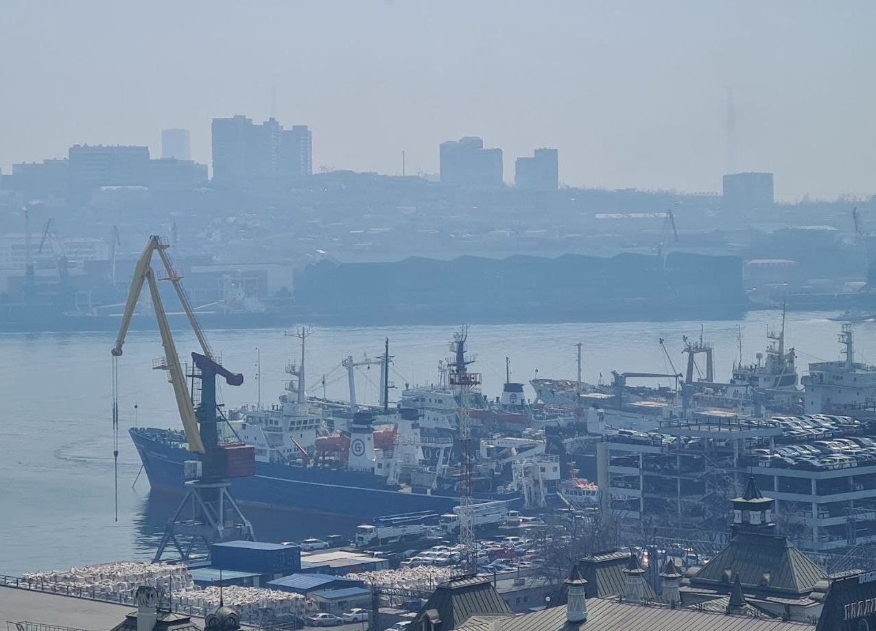 Владивосток окутал дым от природных пожаров