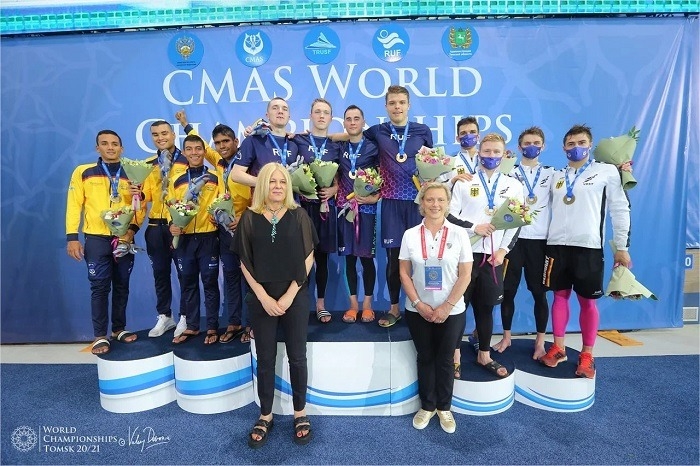 Россияне завоевали шесть золотых медалей в третий день чемпионата мира по подводному спорту в Томске