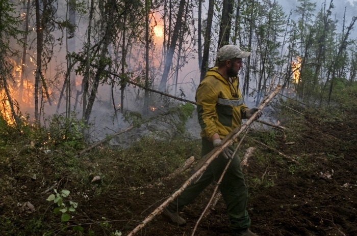 Больше 80 лесных пожаров тушат в Якутии