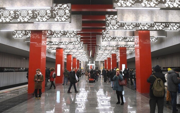 Москвичи считают "Мичуринский проспект" самой красивой станцией БКЛ метро