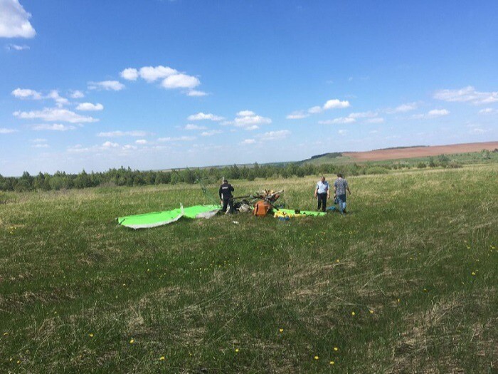 Частный дельталет разбился в Татарстане, пилот погиб
