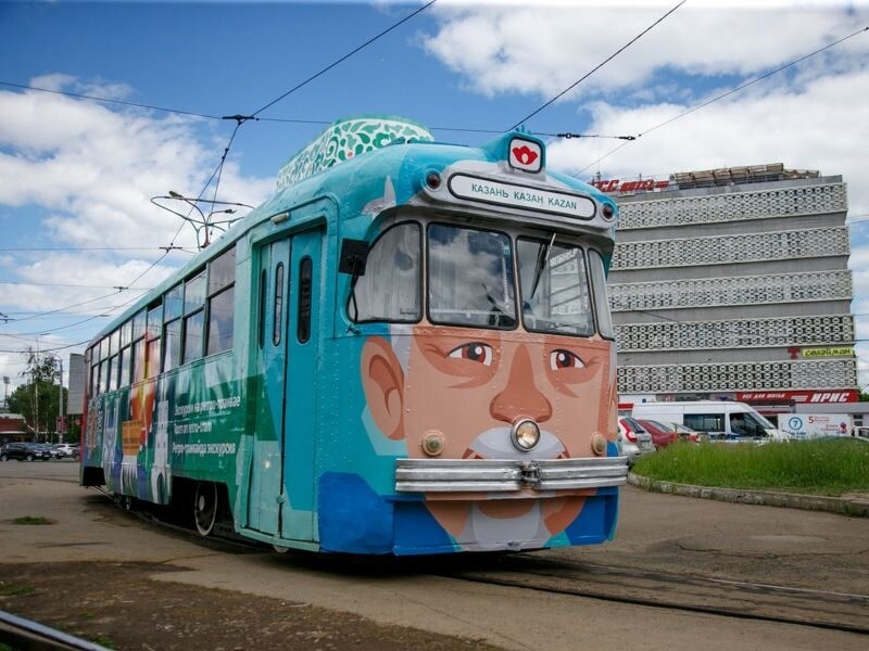 Раритетный экскурсионный трамвай "Тюбетейка" начнет курсировать в Казани