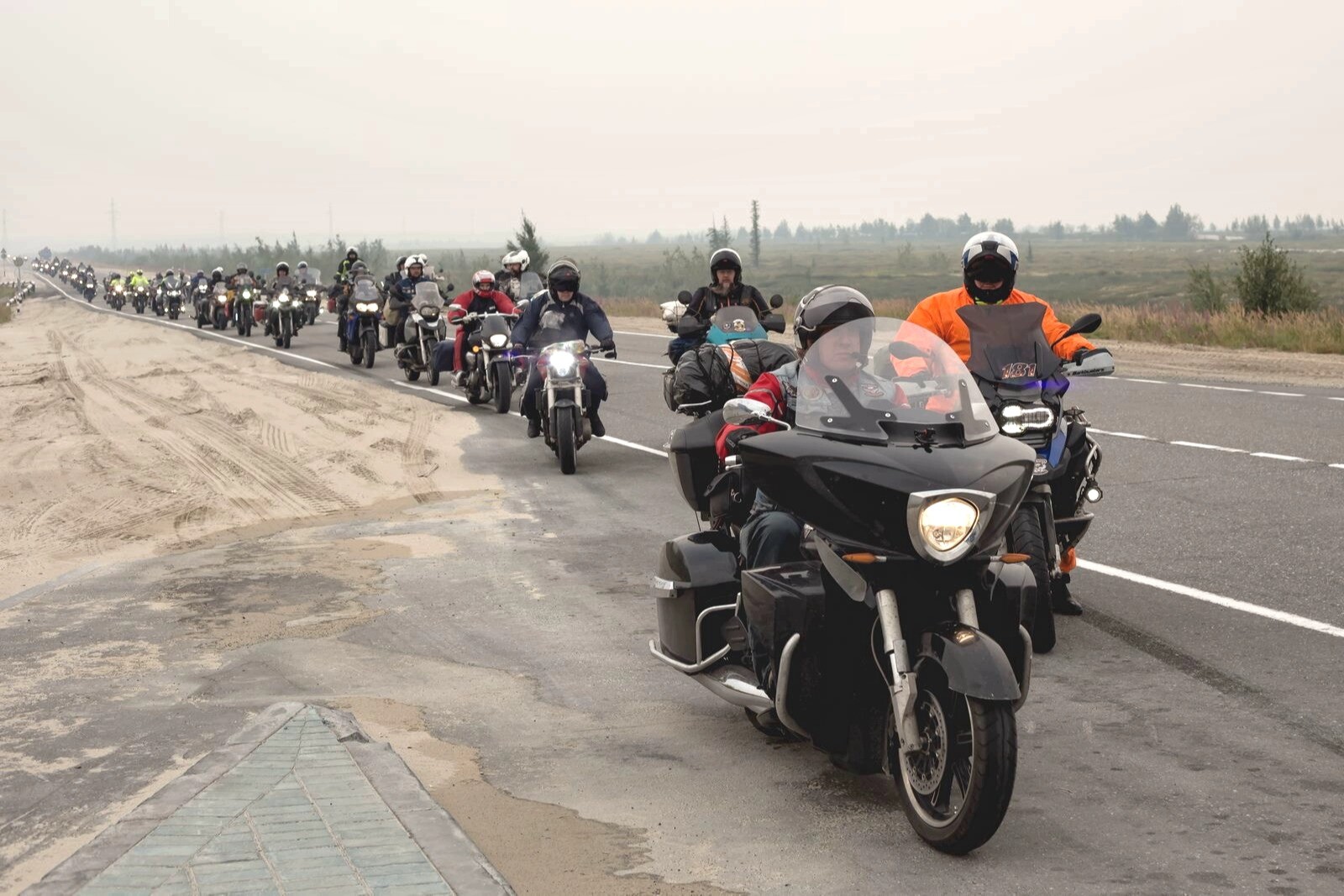 Более 500 мотоциклистов установят рекорд для Книги Гиннесса во время слета на Ямале
