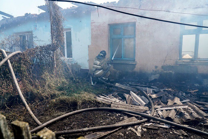 Два человека пострадали из-за природного пожара под Ставрополем