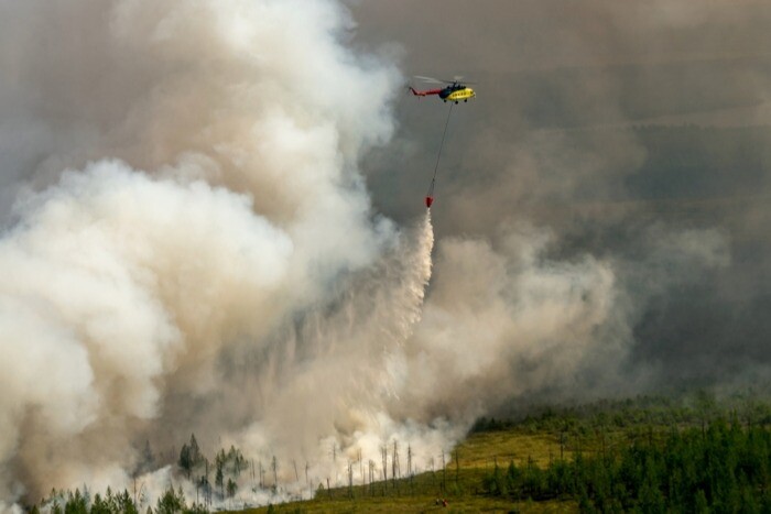 Более чем в 16 раз увеличилась за сутки площадь лесных пожаров в Югре
